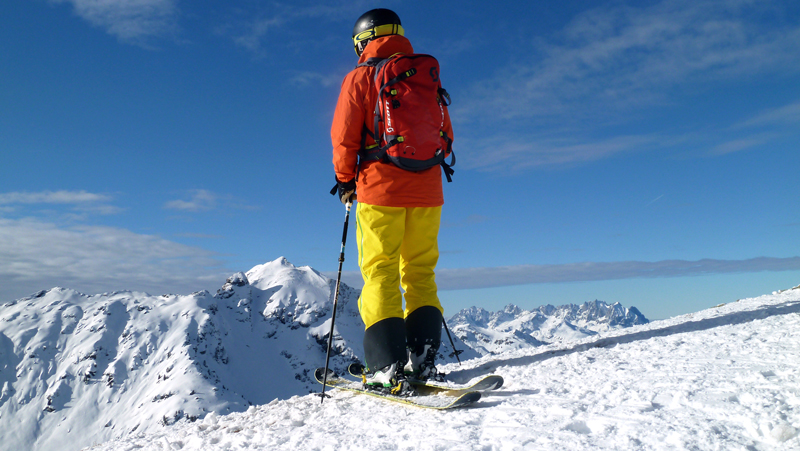 freeride skiing in "home of lässig"